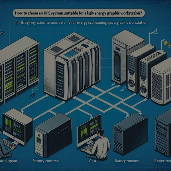 Comment choisir un système UPS adapté à une station de travail graphique consommant beaucoup d'énergie ?